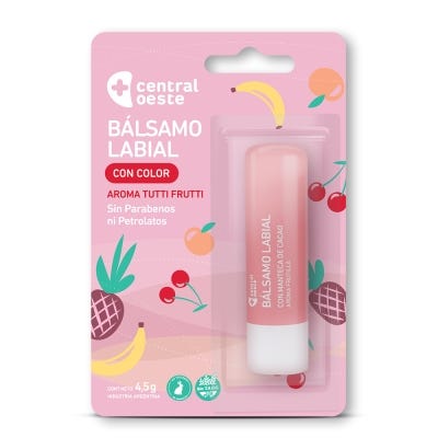 Balsamo Labial Central Oeste C/ Color Tutti Fruti