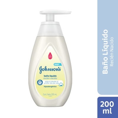 Baño Liquido Johnson Baby Recien nacido x200ml