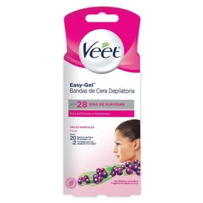 Banda Depilatoria Veet Facial Normal x20un