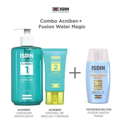 Combo Isdin Acniben + Fusion Water Magic