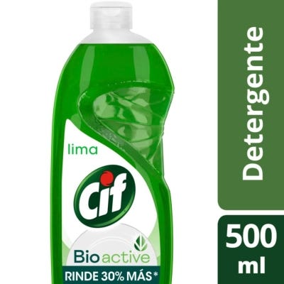 Detergente Cif Bioactive Limón Verde x500ml