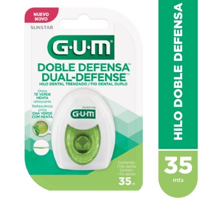 Hilo Dental Gum Doble Defensa x35M