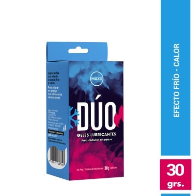 Gel Lubricante Maxx Dúo x60gr