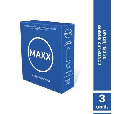 Preservativos Maxx Super Lubricado x3un