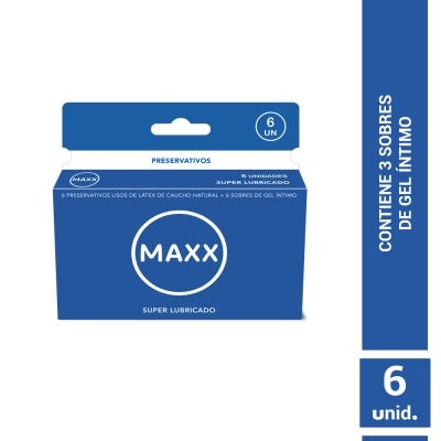 Preservativos Maxx Super Lubricado x6un