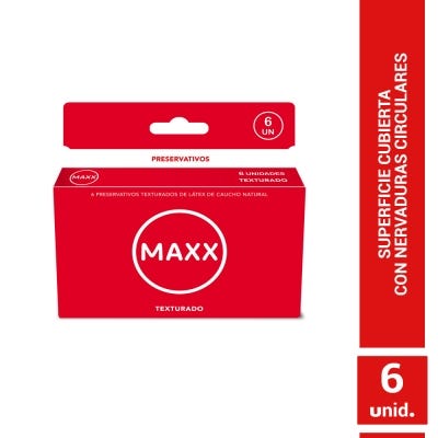 Preservativos Maxx Texturado x6un