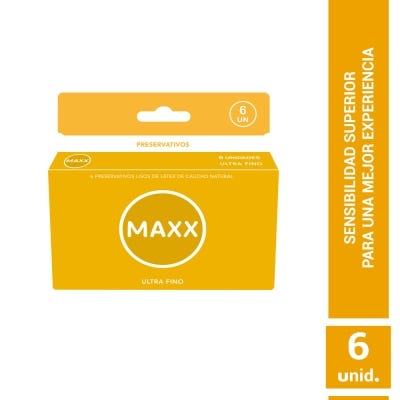 Preservativos Maxx ultra fino x6un