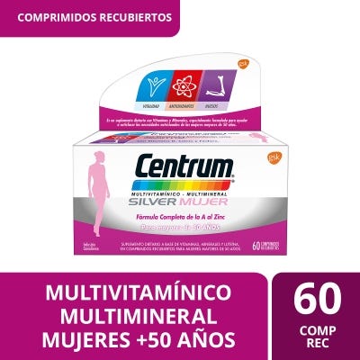 Suplemento Vitaminico Centrum Silver Mujer x60com