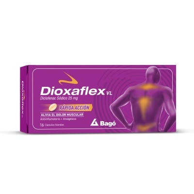 Dioxaflex VL 25 mg Cáps. Blandas x 16