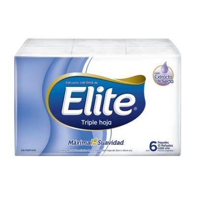 Pañuelos Descartables Elite Soft Touch x10u x6paq
