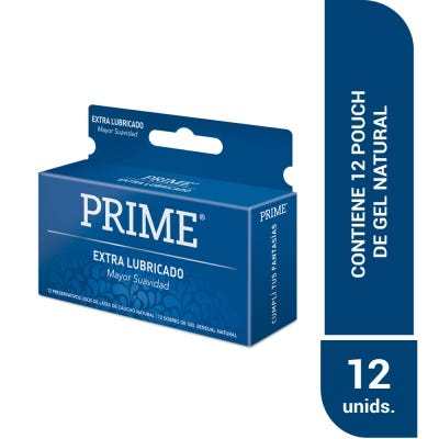 Preservativos Prime Extra Lubricado x12un