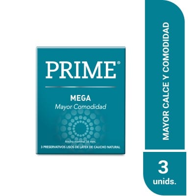 Preservativos Prime Large x3un