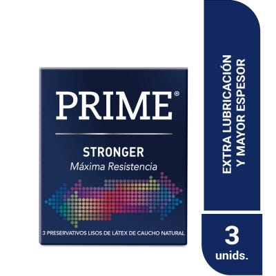 Preservativos Prime Stronger x3un