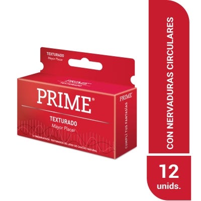 Preservativos Prime Texturado x12un