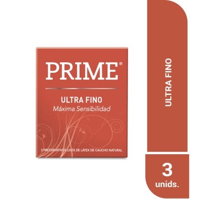 Preservativos Prime Ultra Fino x3un