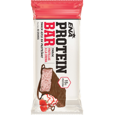 Protein Bar Suplemento Deportivo Barra Frutilla a la  Crema x46gr