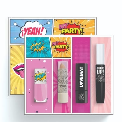 Kit Anna Stein POP 1 Esmalte, Labial, corrector y Mascara