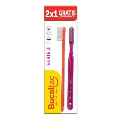 Cepillo Dental Bucal Tac Classic Serie3 x2un
