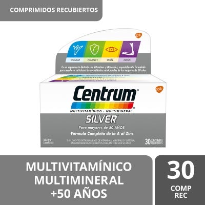 Suplemento Vitaminico Centrum Silver x30com