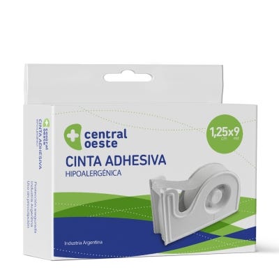 Cinta Adhesiva Central Oeste Hipoalergenica Papel 1,25x 9