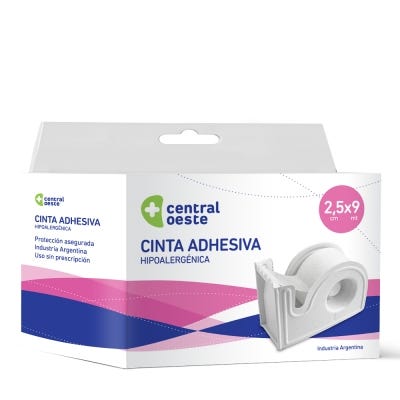 Cinta adhesiva Central Oeste Hipoalargenica  2,5x9