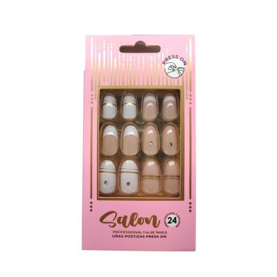 Uñas Postizas T&l 01 french strass