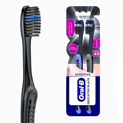 Cepillo Dental Oral-b Indicator Charcoal x2Un