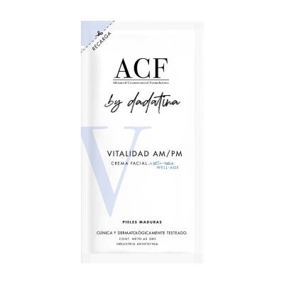 Recarga Crema Facial Vitalidad Am/Pm Acf By Dadatina X50gr