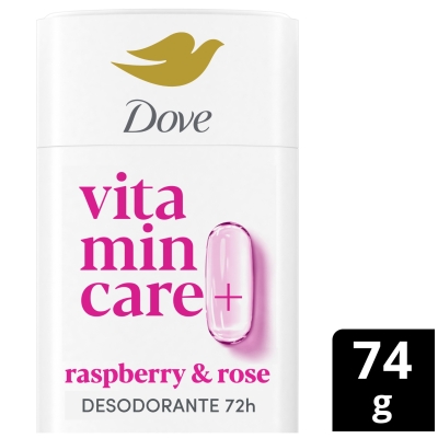 Desodorante Dove Raspberry & Rose en Barra x74 gr