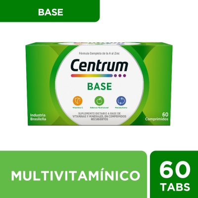 Suplemento Vitaminico Centrum Base x60cmp