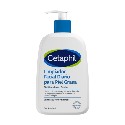 Loci&oacute;n Facial Cetaphil Limpiadora Piel Grasa x 473 ml