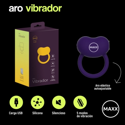 Kit Maxx play aro vibrador