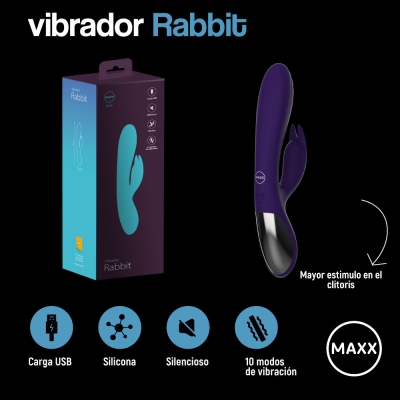 Kit Maxx play vibrador rabbit