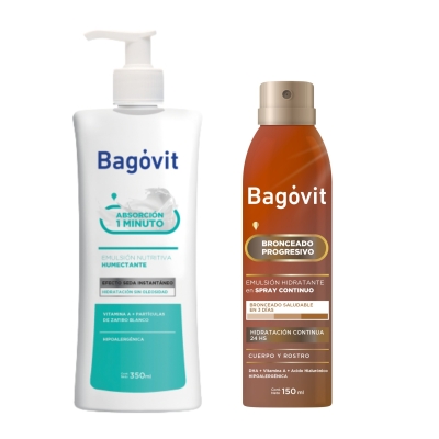 Combo Bagovit 1 Minuto + Bronceado Spray Continuo