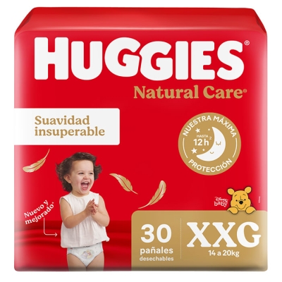 Pa&ntilde;ales Huggies Natural care xxg x30un