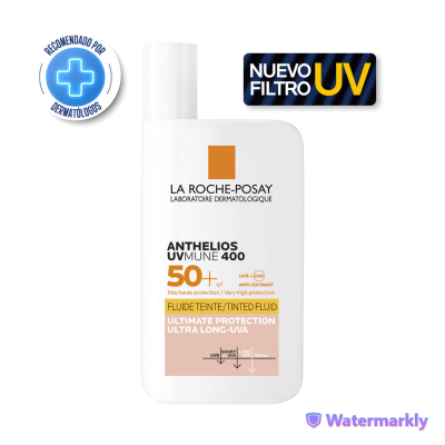 Protector Solar La Roche-posay Anthelios UV mune fluido color fps50 x5