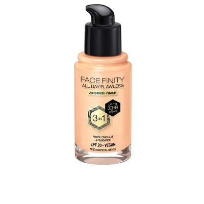 Base Liquida Max factor facefinity All day flaw w33 crystal beige