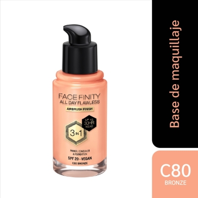 Base Liquida Max factor facefinity All day flaw 80 bronze