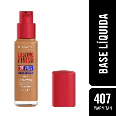 Base de maquillaje Lasting Finish 35 Horas Rimmel London - Warm Tam 407