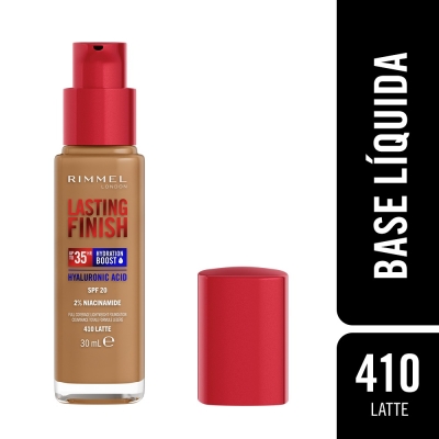 Base de maquillaje Lasting Finish 35 Horas Rimmel London - Latte 410