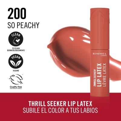 Brillo Labial Rimmel Lip Latex 200 So Peachy