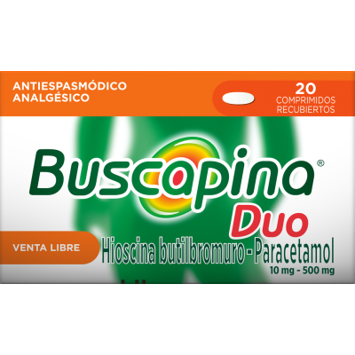 Buscapina Duo Analgésico Antiespasmódico x20 Comprimidos Recubiertos