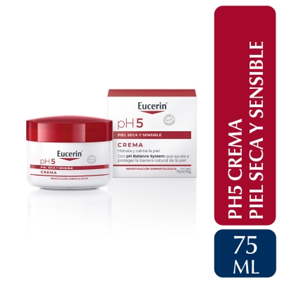 Crema pH5 Facial y Corporal Eucerin para Piel Seca y Sensible x75 ml