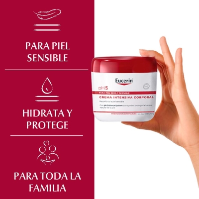 Crema Corporal Eucerin Ph5 Intensa PH5 Piel Seca/Sensible x 450 ml