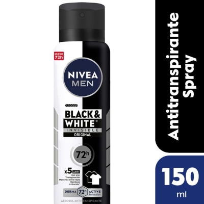Desodorante Nivea Men Black & White Invisible Original x150ml