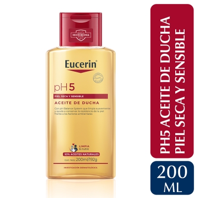 Aceite De Ducha Eucerin Ph5 Piel Sensible x 200 ml