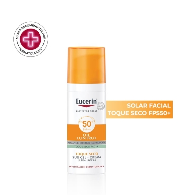 Protector Solar Eucerin Sun SPF50 Facial Toque Seco x 50 ml