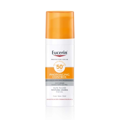Protector Solar Eucerin Sun FPS50 Anti-Edad Todo Tipo Piel x 50 ml