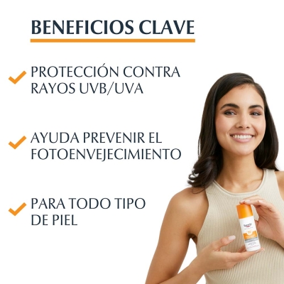 Protector Solar Eucerin Sun FPS50 Anti-Edad Todo Tipo Piel x 50 ml