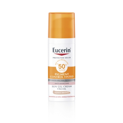 Protector Solar Facial Eucerin Pigment Control Tono Medio FPS50+ x50 ml